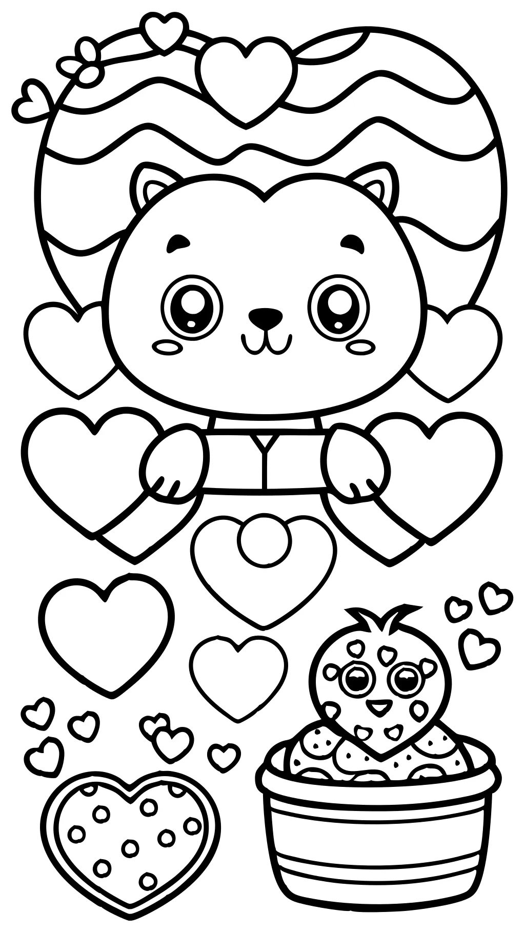 coloriages de valentines gratuites imprimables